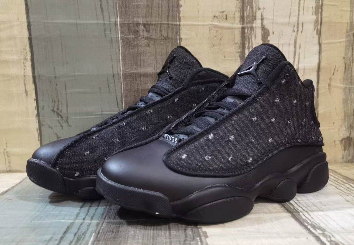 Air Jordan 13 Black Speckled High-Top Sneakers