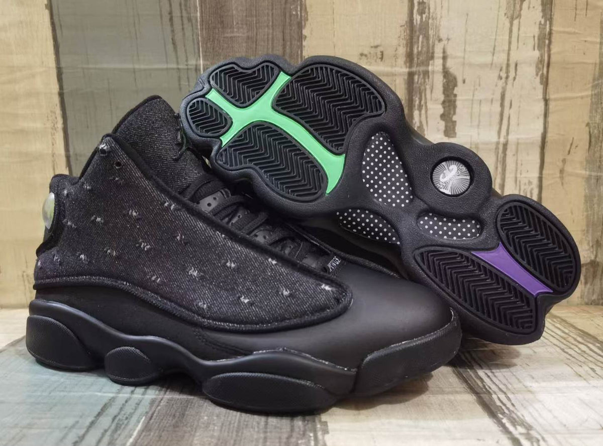 Air Jordan 13 Black Speckled High-Top Sneakers