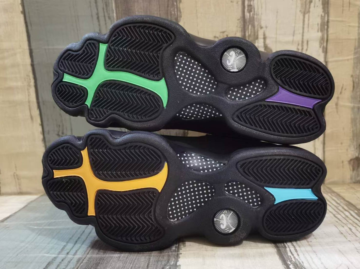 Air Jordan 13 Black Speckled High-Top Sneakers