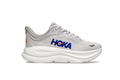 HOKA Light Gray Lace-Up Sneakers