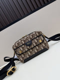 Dior Monogram Canvas Camera Crossbody Bag