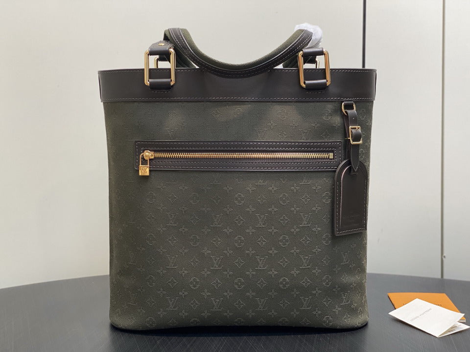 Louis Vuitton Dark Olive Monogram Tote Bag