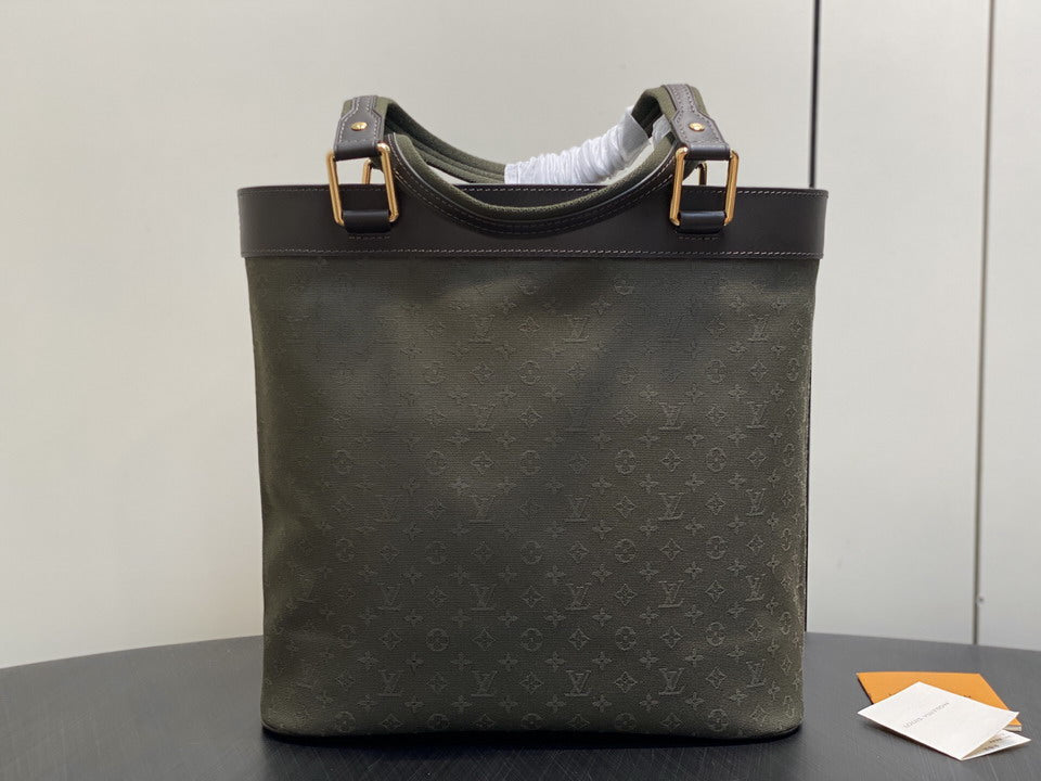 Louis Vuitton Dark Olive Monogram Tote Bag
