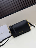 Marc Jacobs The Barrel Bag – Black Pebbled Leather