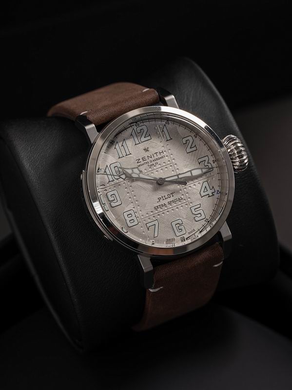 Zenith Pilot Type 20 Extra Special – Silver Dial / Brown Leather Strap