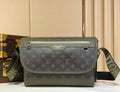 Monogram Messenger Bag – Olive Green Trim